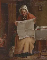 Jane Inglis, Untitled - People's Journal, 1880, oil on wood board