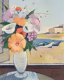 Charles Levier, Le Refuge, oil on canvas