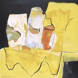 Earla M. Alexander, Still Life, 1986, acrylic on wood board
