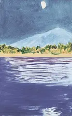 Barbara Ballachey, Wasa Evening, 1981, oil on canvas