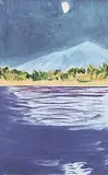 Barbara Ballachey, Wasa Evening, 1981, oil on canvas