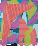 Ashleigh Bartlett, Untitled - Neon Splash, 2017, acrylic on canvas