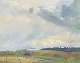 Orestes de Grandmaison, Foothill Skies of Spring, oil on canvas