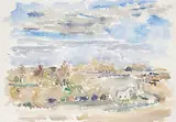 Reta Madeline Cowley, Pasture, 1969, watercolour on paper