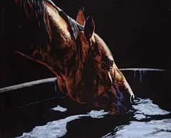 Adeline Halvorson, Moonlight Glow, oil on canvas