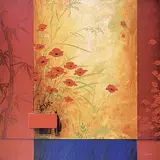 Don Li-Leger, Warm Garden, acrylic on canvas