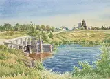 Ernest Luthi, Untitled - Spring Scene, watercolour on paper