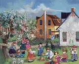 Pauline Thibodeau Paquin, Les Pupers Docteurs, 2010, acrylic on canvas
