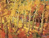 Neil Patterson, Warm Light, oil on wood board