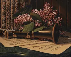 Daniel Plante, Clarinette et Lilas, 2004, oil on canvas