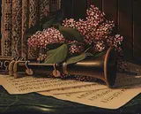 Daniel Plante, Clarinette et Lilas, 2004, oil on canvas