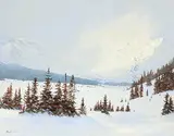 Ted Raftery, Dome Glacier Under Weather, 1989, oil on canvas
