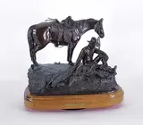 Linda Stewart, Reminiscing #12/25, bronze sculpture