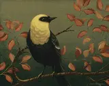 Darrell Underschultz, Yellow-Headed Blackbird, 2013, acrylic on canvas