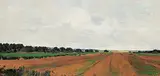 Joseph Ferenc Acs, Fields in Alberta, 1979, oil on wood board