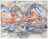David T. Alexander, Threes 1992 #1/1, 1992, monoprint on paper