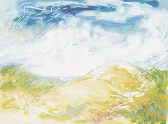 Anne Meredith Barry, Untitled - Wind & Sand, mixed media on paper