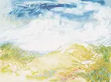 Anne Meredith Barry, Untitled - Wind & Sand, mixed media on paper