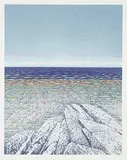 Ronald Bolt, Land's Edge #20/100, 1983, colour silkscreen on paper