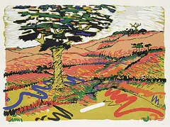 Yehouda Chaki, Untitled - Landscape 2030 #71/100, colour silkscreen on paper