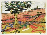 Yehouda Chaki, Untitled - Landscape 2030 #71/100, colour silkscreen on paper