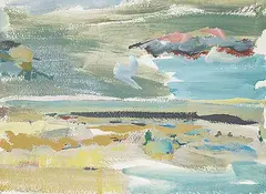 Ken Christopher, Untitled - Western Region, 1985, acrylic on paper