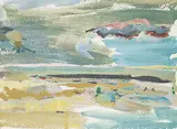 Ken Christopher, Untitled - Western Region, 1985, acrylic on paper
