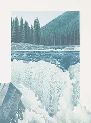 David Denyse, Wash-Out #25/33, 1980, colour lithograph on paper