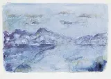 Peter Deacon, Upper Kananaskis Lake, 1985, mixed media on paper