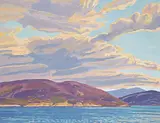 William Duma, West Coast Islands, oil on canvas