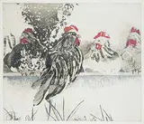 Susan Ford, Clara, Henry, Belle and Kate #9/20, colour etching on paper