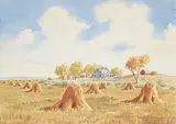 Donald Alwin Frache, The Old Farmstead, 1970, watercolour on paper