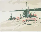 Robert Genn, Coppice #41/90, colour silkscreen on paper