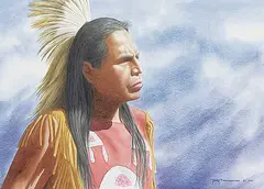 Terry Gregoraschuk, Storm on the Horizon, 1992, watercolour on paper