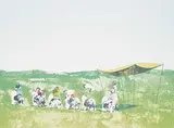 Alexandra Haeseker, Tents Moment #18/20, colour lithograph on paper