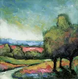 Neal Gregory, Twilight, acrylic on paper