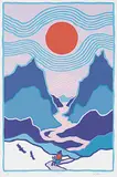 Ted Harrison, The Eagles #30/150, 1985, colour silkscreen on paper