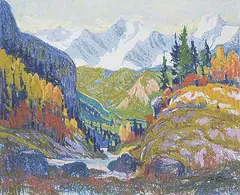 Eric Hartman, Kananaskis Country HGH W 40 [Galatea Creek Area], pastel on paper
