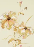 Josette T. Khu, Lilies, watercolour on paper