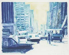 Brian Mark Kipping, Sunlight on Street, 1994, colour monoprint on paper