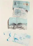 Frank Lapointe, Newfoundland Postcard Series: 'Long Enough Among the Rocks' #7/28, 1976, colour lithograph on paper