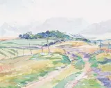 Brent R. Laycock, Trail to the Pasture, acrylic on canvas
