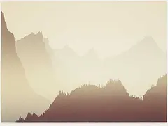 Peter and Traudl Markgraf, Rocky Mountains #1/125, colour silkscreen on paper