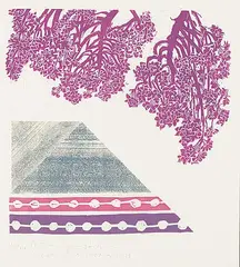 Matsubara Naoko, Hanashidare #13/50, 1979, colour wood block on paper