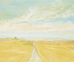 Robert F.M. McInnis, Road to Balzac, 1980, oil on canvas