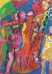 Graham Metson, Untitled - Dance Once, acrylic on paper
