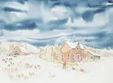 Janet Mitchell, The Ranch, watercolour on paper