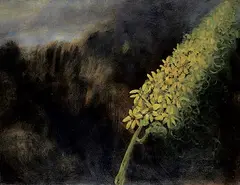 Barbara Milne, Bloom III, 1996, oil on wood panel