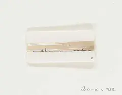 Ernst Egon Oslender, Untitled - Birds on Horizon Scrimshaw, 1983, bone carving