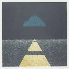 Ken Pattern, Acceleration #3/5, 1982, colour lithograph on paper